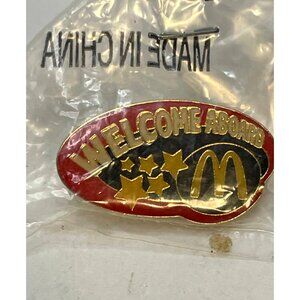 McDonalds Welcome Aboard employee lapel pin collectible 2007 McD new sealed